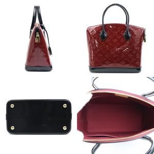 Louis Vuitton Lockit Griyot Leather Patent PM Handbag Vernis
